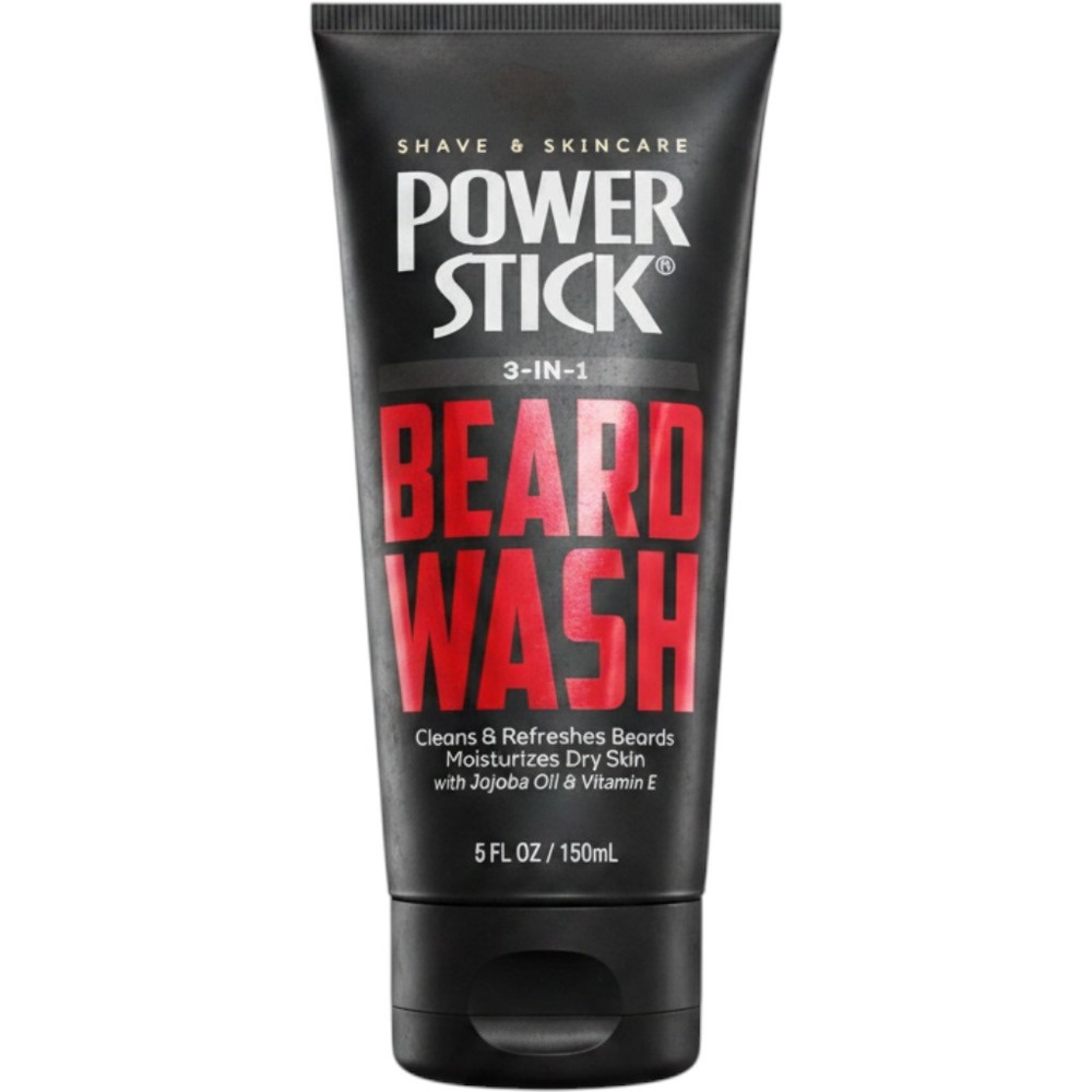 Power Stick 3-in-1 Beard Wash 5oz Men Shave Skincare USA Made Ships ASAP